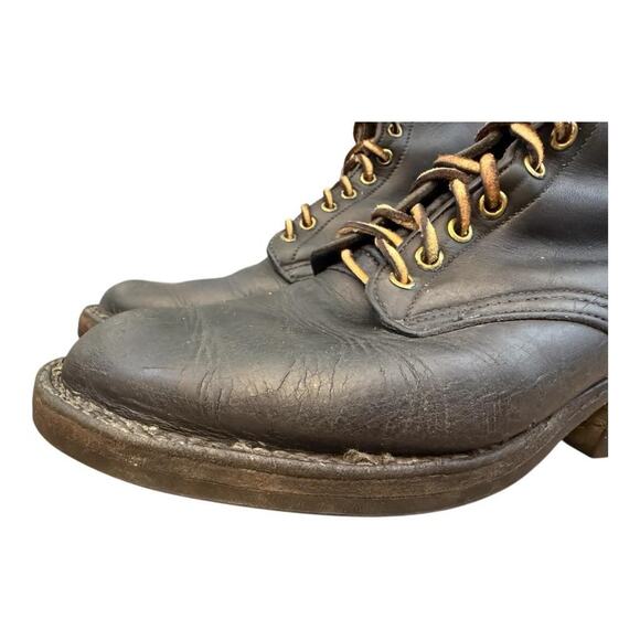 Hathorn Packer Ranch Boots Black Leather Men size 9.5 D - Picture 7 of 11